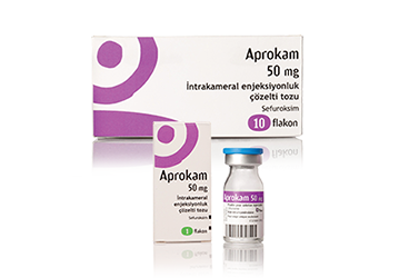 APROKAM 50 MG INTRAKAMERAL ENJEKSIYONLUK COZELTI TOZU 1 FLAKON